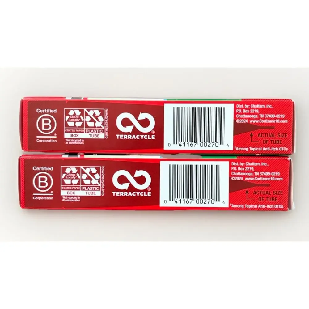 Cortizone 10 Max Strength Anti-Itch Cream 1oz Exp 12/2027 2 Pack Hydrocortisone